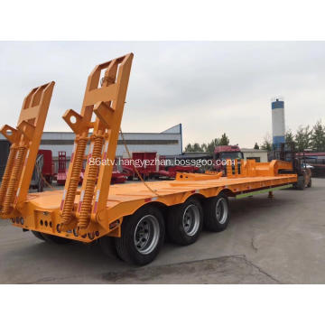 3 axle 60 tons low bed trailer